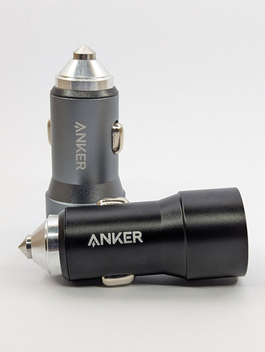 Anker Dual-Port Car Charger – USB Type-C + USB Type-A