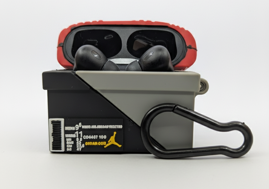 3D Air Jordan Sneaker AirPods Case – Retro Basketball Style