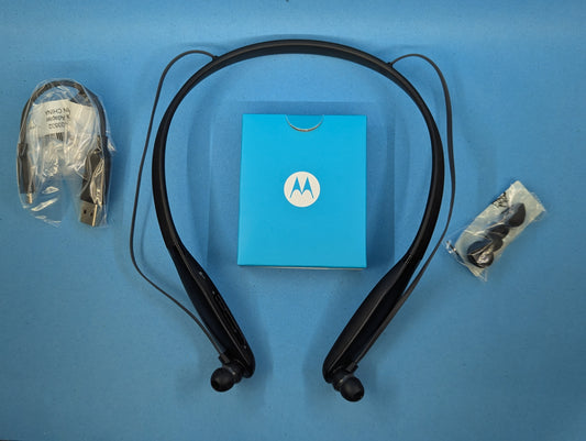Motorola Moto Surround Neckband Bluetooth Earphones – Sweatproof & Secure Fit